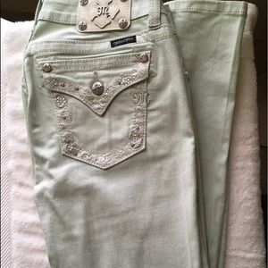 🌹Final Sale!! Mint green skinny jeans.